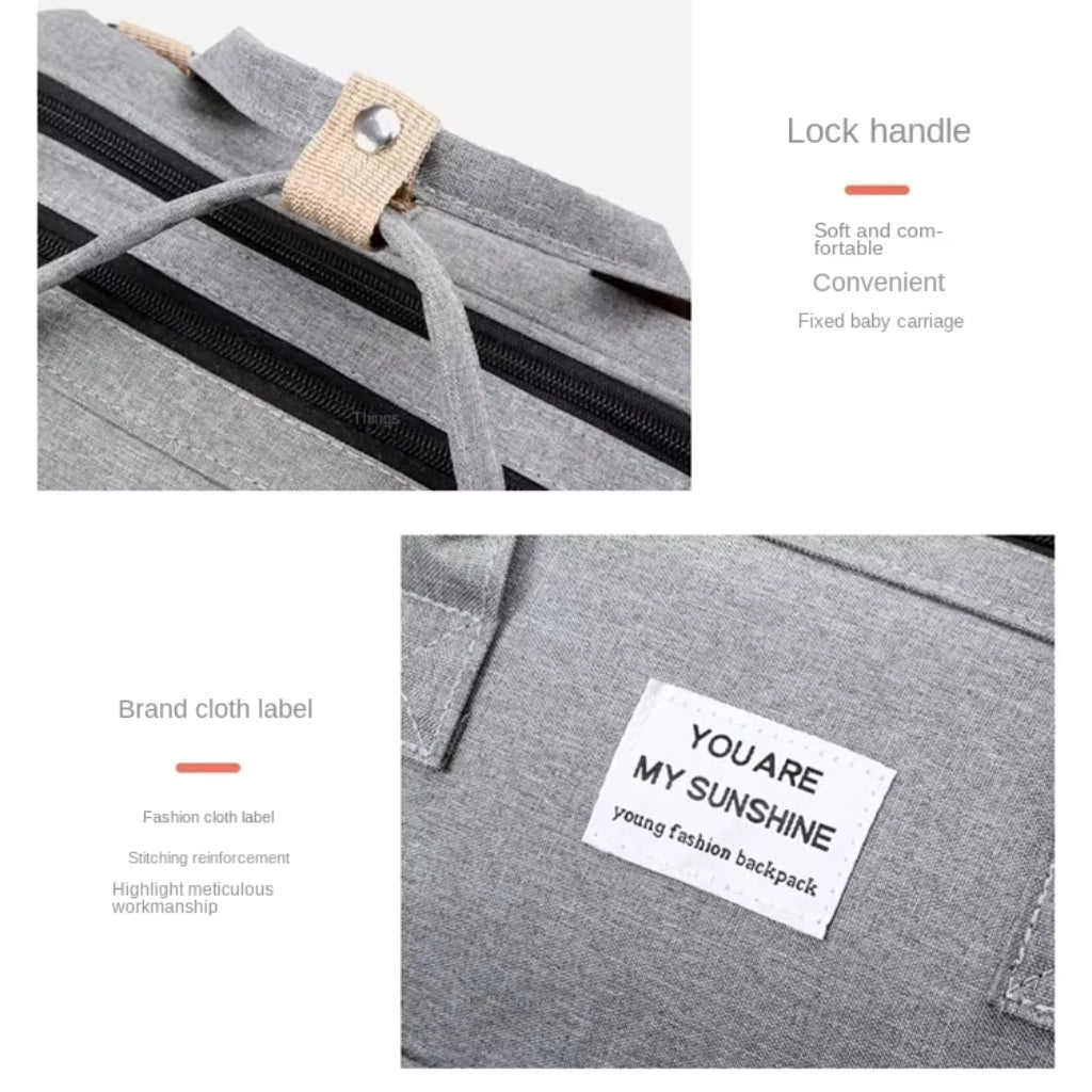 MyBabyCosy Essential Bag | 3-in-1 Convertible Baby Bag