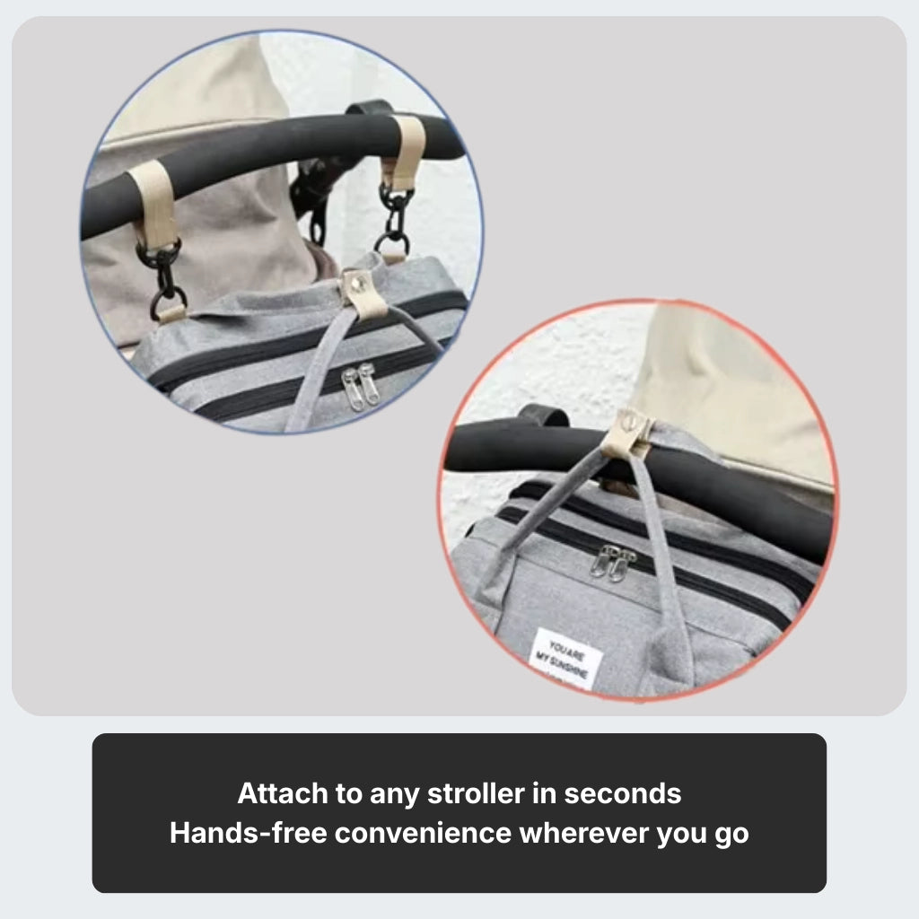 MyBabyCosy Essential Bag | 3-in-1 Convertible Baby Bag