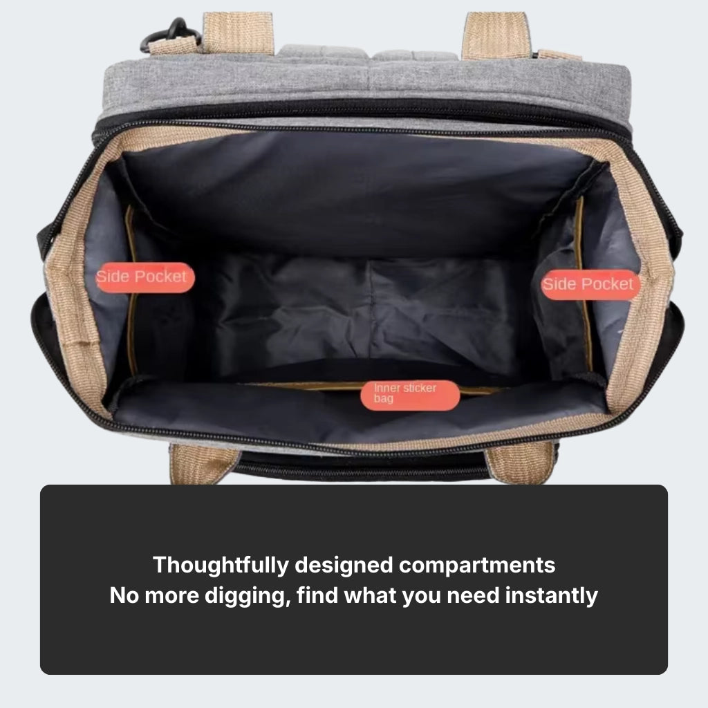 MyBabyCosy Essential Bag | 3-in-1 Convertible Baby Bag