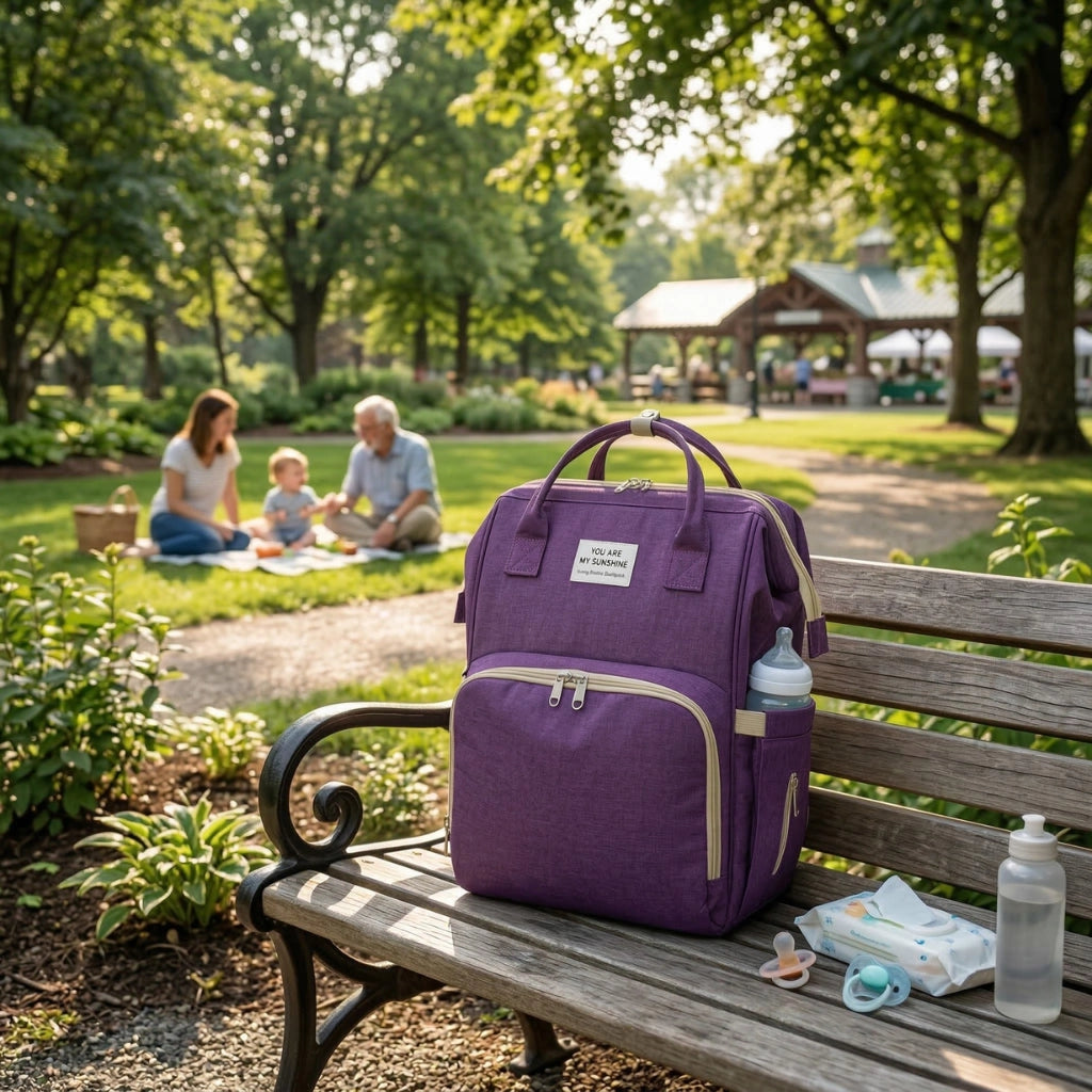 MyBabyCosy Essential Bag | 3-in-1 Convertible Baby Bag